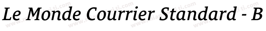 Le Monde Courrier Standard - Bold字体转换